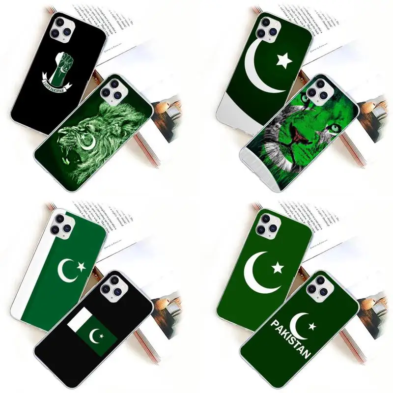 

Pakistan flag Phone Case for iPhone 11 12 13 mini pro XS MAX 8 7 6 6S Plus X 5S SE 2020 XR case