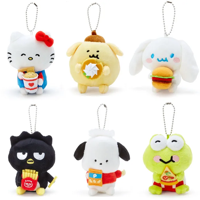 

Плюшевый брелок для ключей, милая аниме еда, собака, кошка, кролик, пингвин, маленькая игрушка Pandent для детей, мягкая игрушка, 11 см