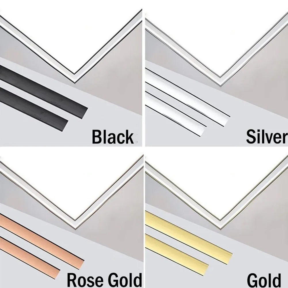 

5M Waterproof Gold Tape Tile Gap Sticker Adhesive For Ceiling Background Wall Decor Furniture Edge Banding Seam Tape Edge Decor
