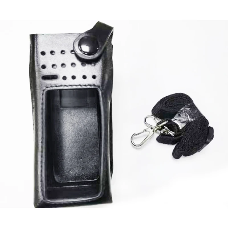 Leather Protective Sleeve Bag Hard Holster Case for Motorola XiR P8668 P8660i GP338 DGP8550 DP4800e XPR7500e DGP8550e Radio