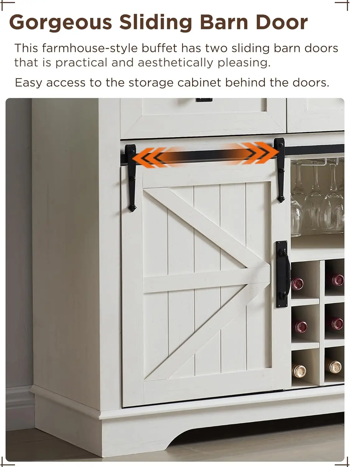 Сельский дом винный бар шкаф раздвижная дверь сарая 54 кухонный для кофе-бара