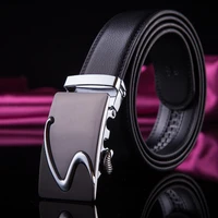 high grade alloy buckle belt fashion mens leather pure cowhide automatic buckle belt business men youth with formal pants belt