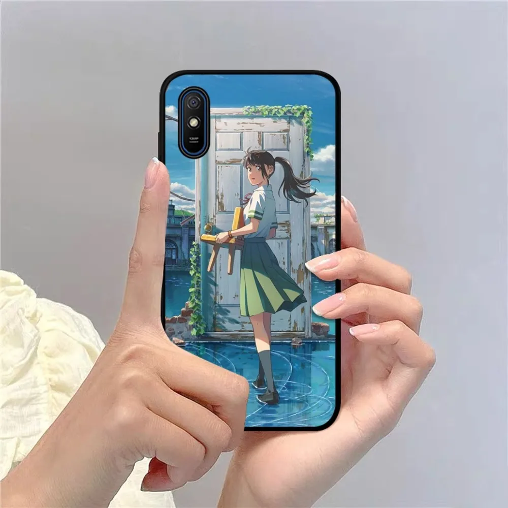 BiliBili S-Suzume No T-Tojimari Phone Case For Redmi 5 6 7 8 9 10 Plus Pro A GO K20 K30 K40 F3 Fundas