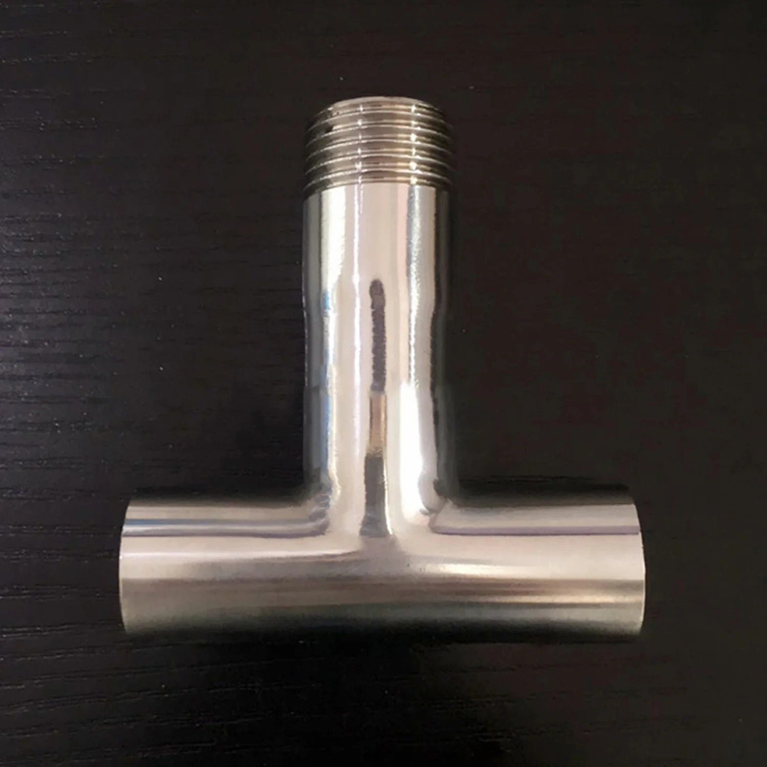 

19mm-57mm Pipe OD Butt Weld x 1/2" - 2" BSPT Male Tee 3 Way SUS 304 Stainless Sanitary Fitting Homebrew Beer Wine