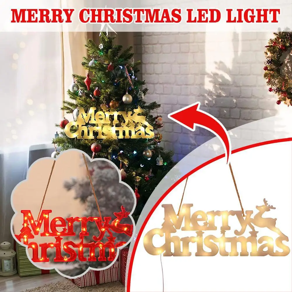 

2023 Christmas Decoration Items Garland Accessories Light Lamps Letter Led Merry Light Christmas Three-Dimensional Night U6H3