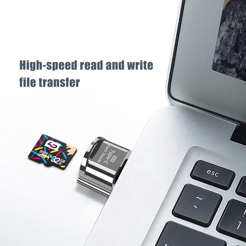 Адаптер OTG с Type C на Micro-SD TF Смарт устройство для чтения карт памяти Samsung Huawei адаптер