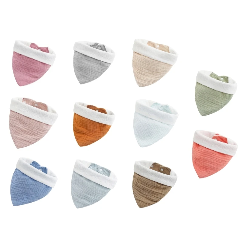 

Double Sided Bib Gauze Cotton Bib Baby Unisex Nursing Bib Burp Cloths