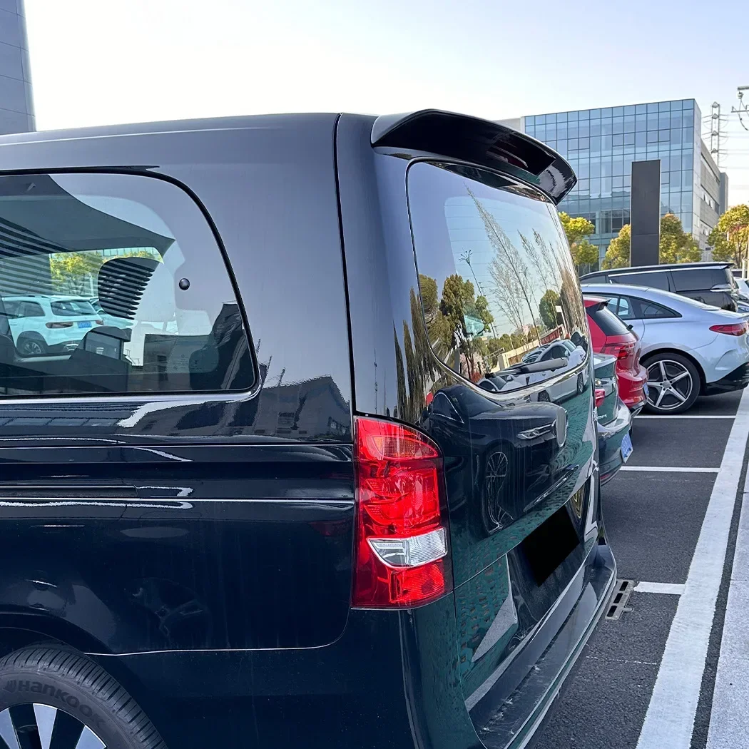 Фото Для Mercedes Benz Vito Viano V-Class W447 V220 2016-2023 Автомобильный спойлер на крышу, багажник, сплиттер, спойлер, диффузор, задняя отделка губ №3
