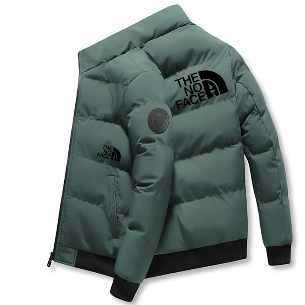 2023 Winter Men's Warm Jacket Cold Coat NY Letter Printed PARKA Down Cotton Filled Brand Standing Neck Zipper Fashion Coat