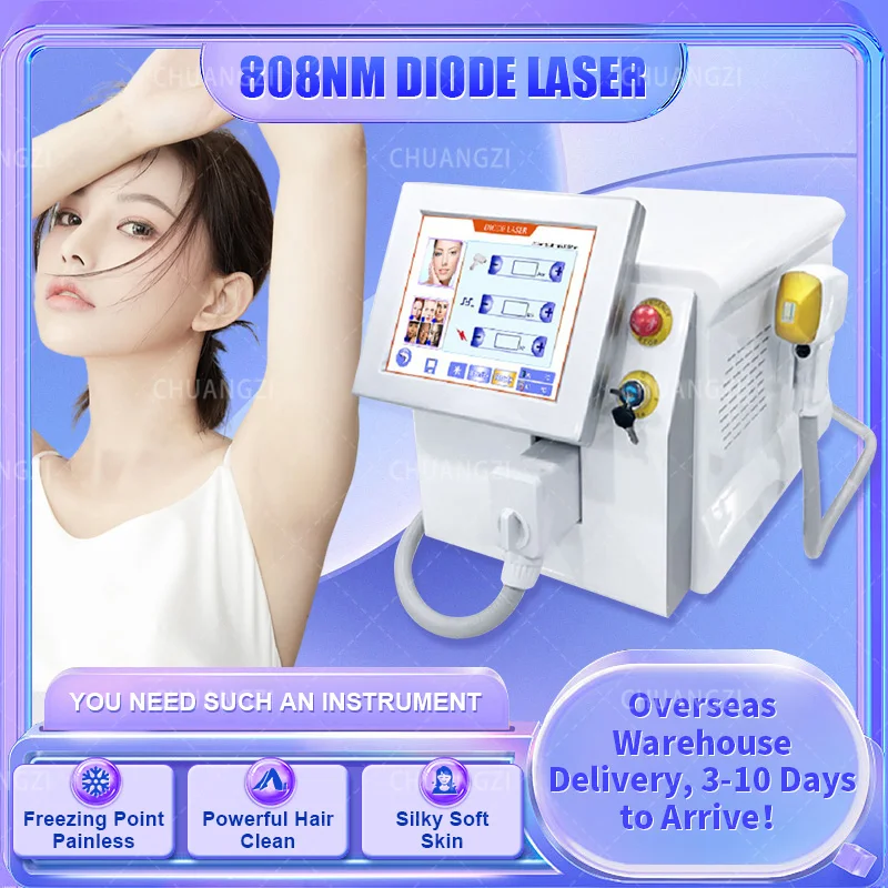 2023 808nm 755 1064 Diode Laser Hair Remover Machine 2000w Professional Beauty Salon Whole Body Permanent Painless Remove Hair