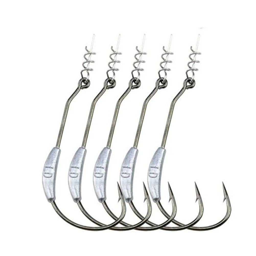 

5 Pcs Fishing Lure Crank Fishing Hook Crank Hook Offset Hook Offset Fishing Hooks Fishing Lure Offset Hook