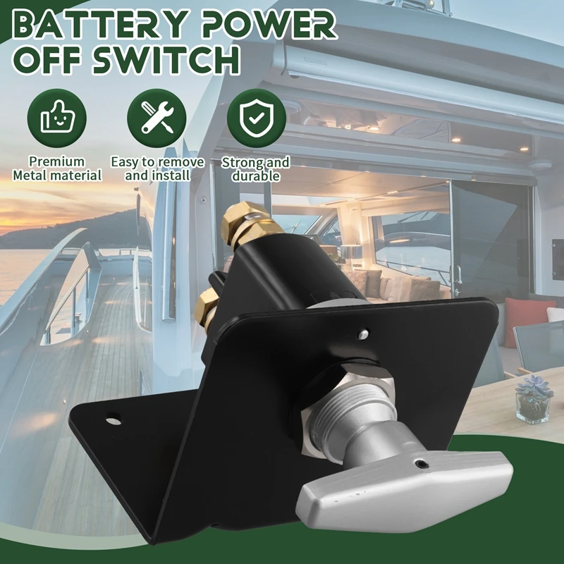 Универсальный выключатель питания от аккумулятора 12 В-48 В для яхты с панелью