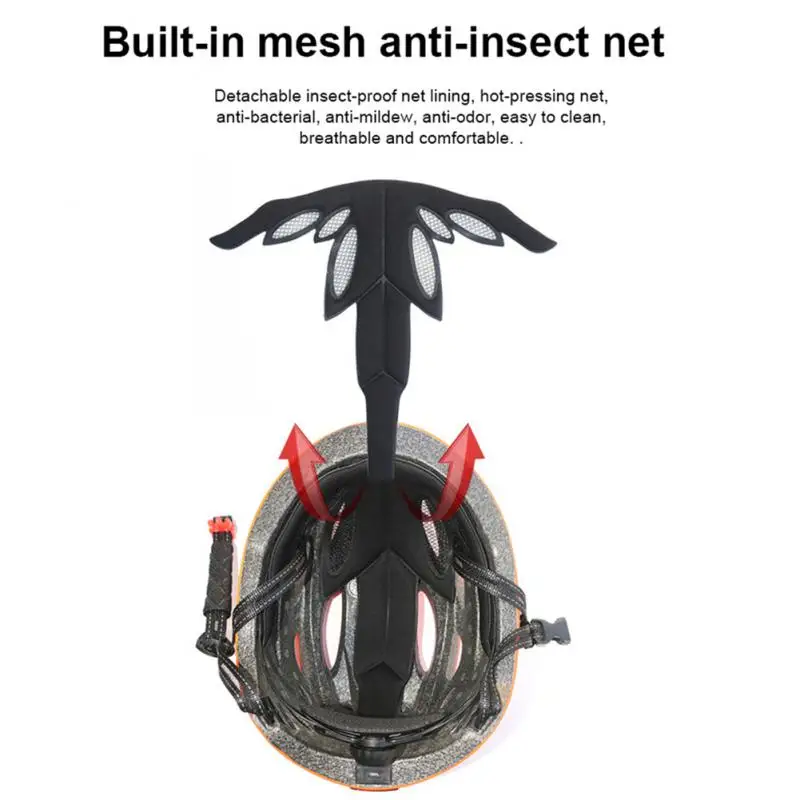 

Outdoor Helmets Warning Light Neutral Adult Riding Helmets Shock-absorbing Front Light Bicycles Helmets Safety Lamp Rear Light