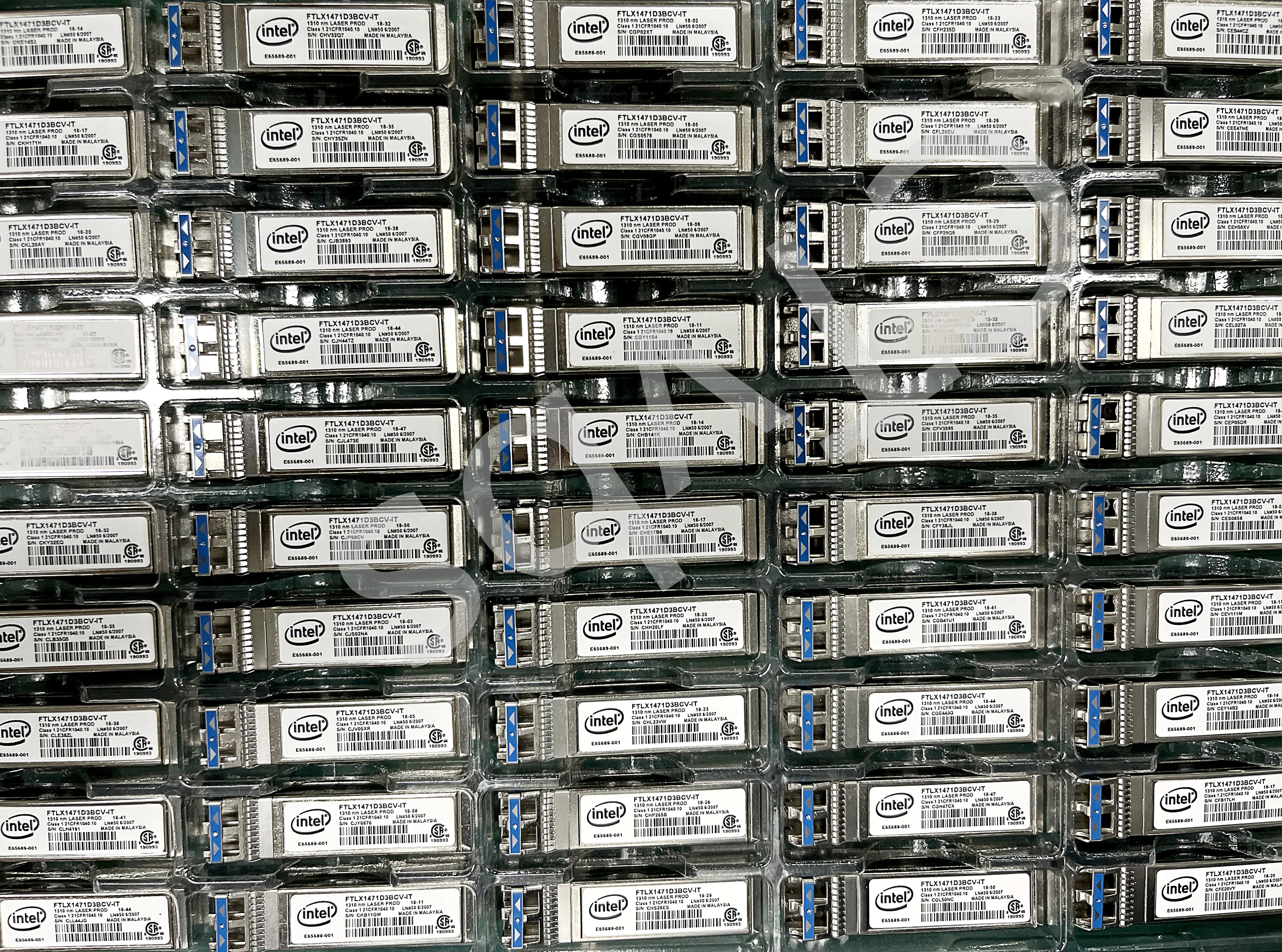 FTLX1471D3BCV-IT Intel Compatible SFP+ Transceiver For X520-DA2/SR2 E10GSFPLR 1310nm 10Km  E65689-001