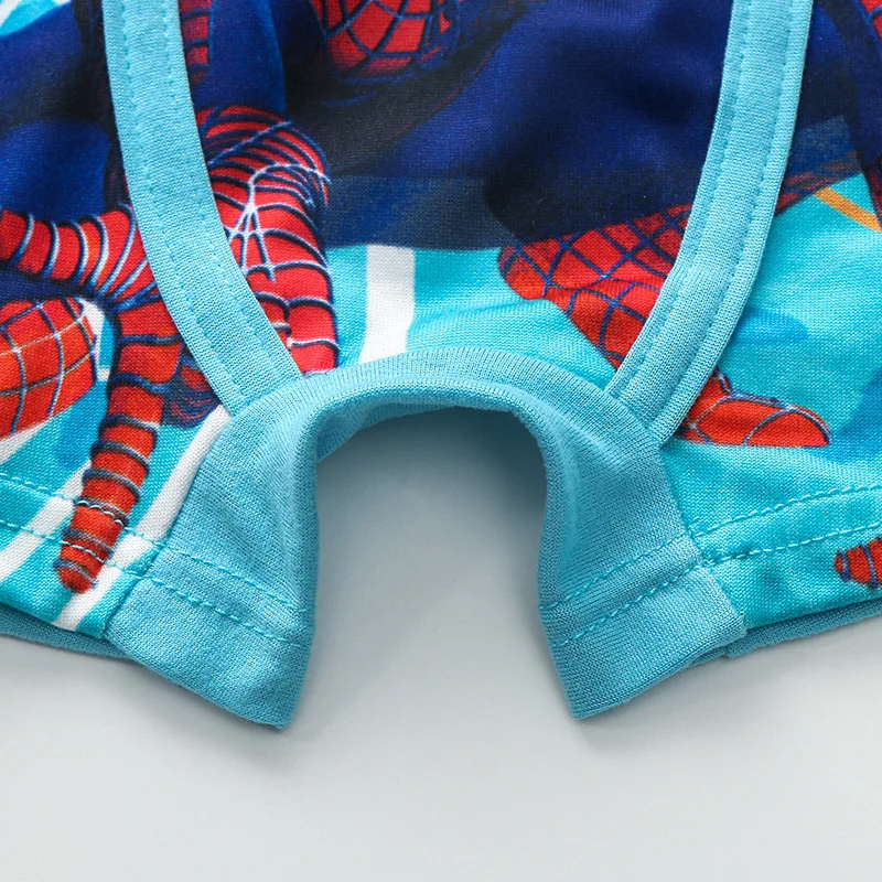 Spiderman Children's Underwear Boys Panties Cartoon Figures Print Marvel Anime Kids Baby Boxer Briefs Cotton Underwear Gifts images - 6