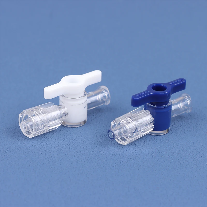 Luer шарнирный двухсторонний клапан дозирования пластиковый переключатель