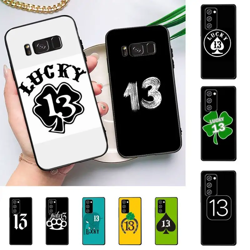 

Lucky Number 13 Thirteen Phone Case For Samsung Galaxy Note 10Pro 20ultra cover for note 20 note10lite M30S