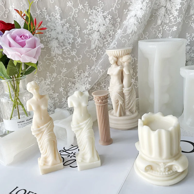 

Roman Column Greek Marble Pillar Mould Cake Gum Paste,Sugar Paste Gumpaste Cupcake Sugarcraft Biscuit DIY Fondant Silicone Mold