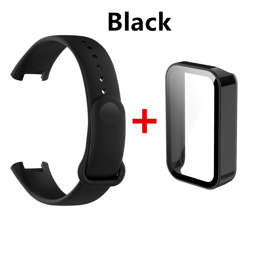 Чехол для Redmi Smart Band Pro Защитная пленка экрана чехол Xiaomi силиконовый ремешок часов