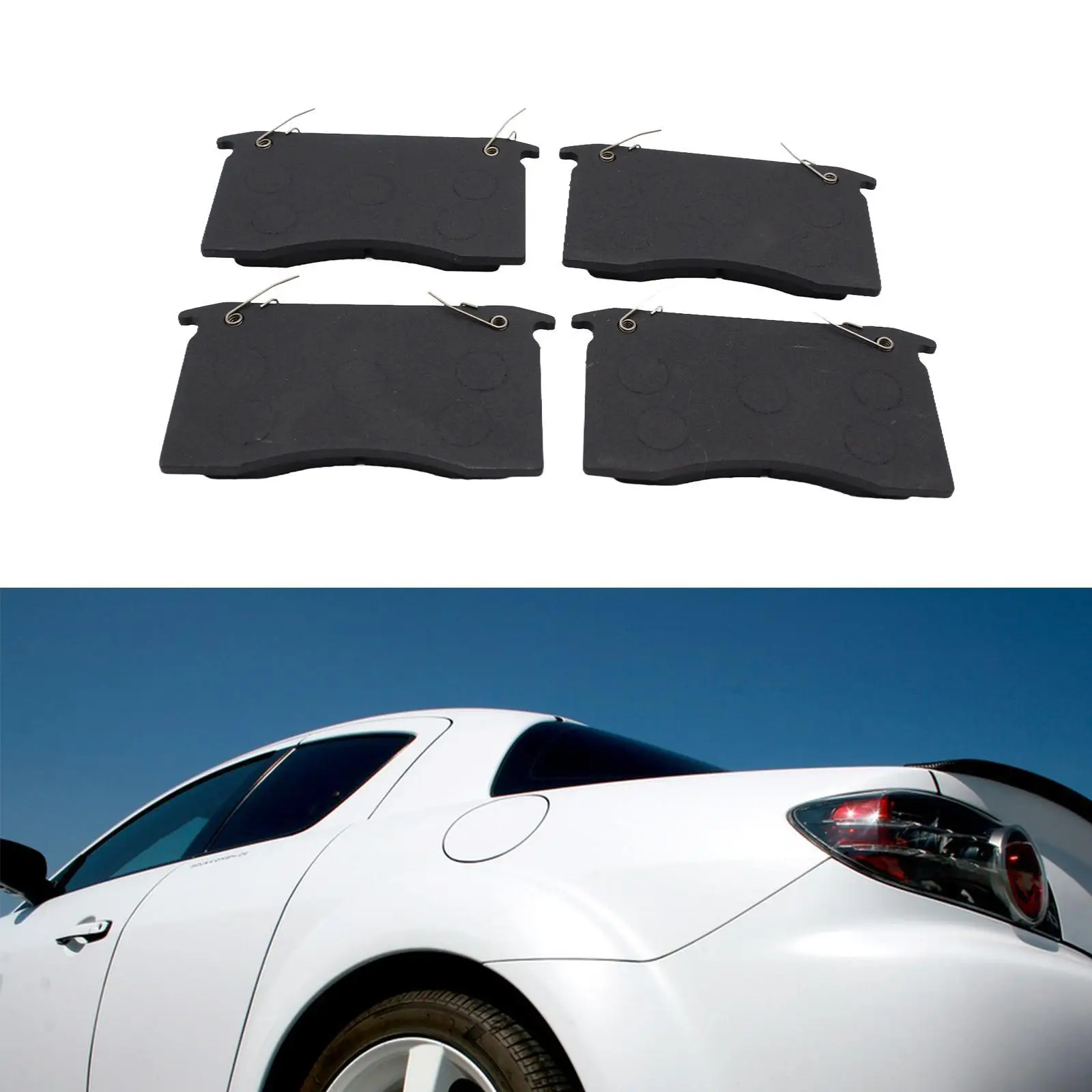 4 Pieces Generic Trailer Disc Brake Pads Set Professional Caliper