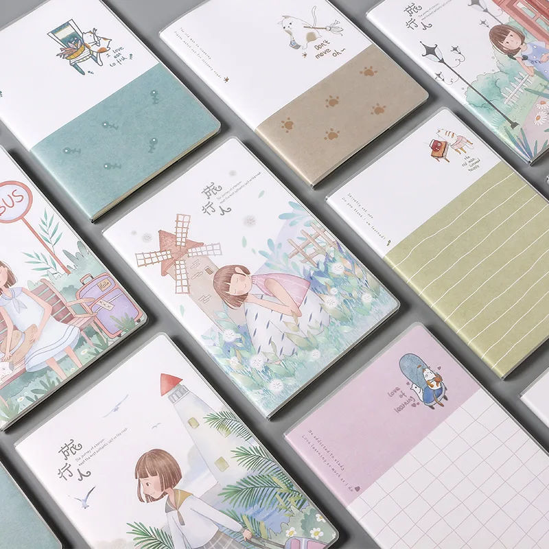 

A5 Soft Surface Notebook Simple Literature and Art Plastic Cover Book Creative Copy Student Diary Exercise Book School Supplies