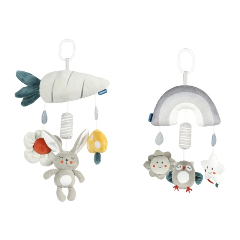 

Baby Toy with Rattles Owl Squeaker for Baby Bed Crib Car Wind Chimes Cute Hanging Mobile Soother Toy Set Drop shipping