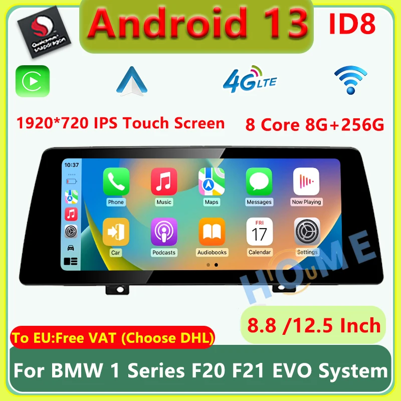 

Android 13 System Auto GPS Radio Player For BMW 1 Series F20 EVO 2017-2020 Audio WIFI Car Head Unit Multimedia Touch Screen DSP