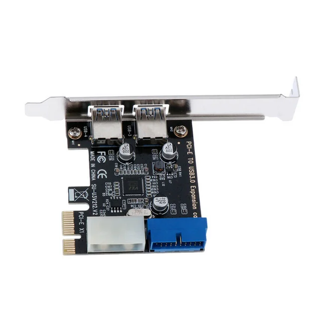 PCI-E to USB 3 0 Express Expansion Card 20 Pin 5Gbps Hub Home Computer Desktop Adapter Board Motherboard Mainboard Spare 1