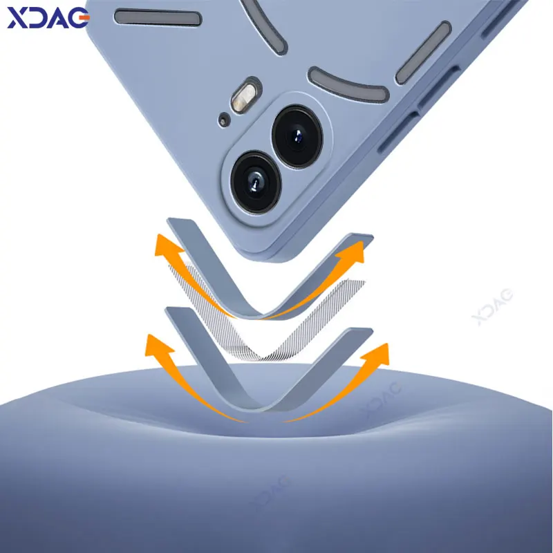 Оригинальные квадратные чехлы для телефонов из жидкого силикона телефона Nothing