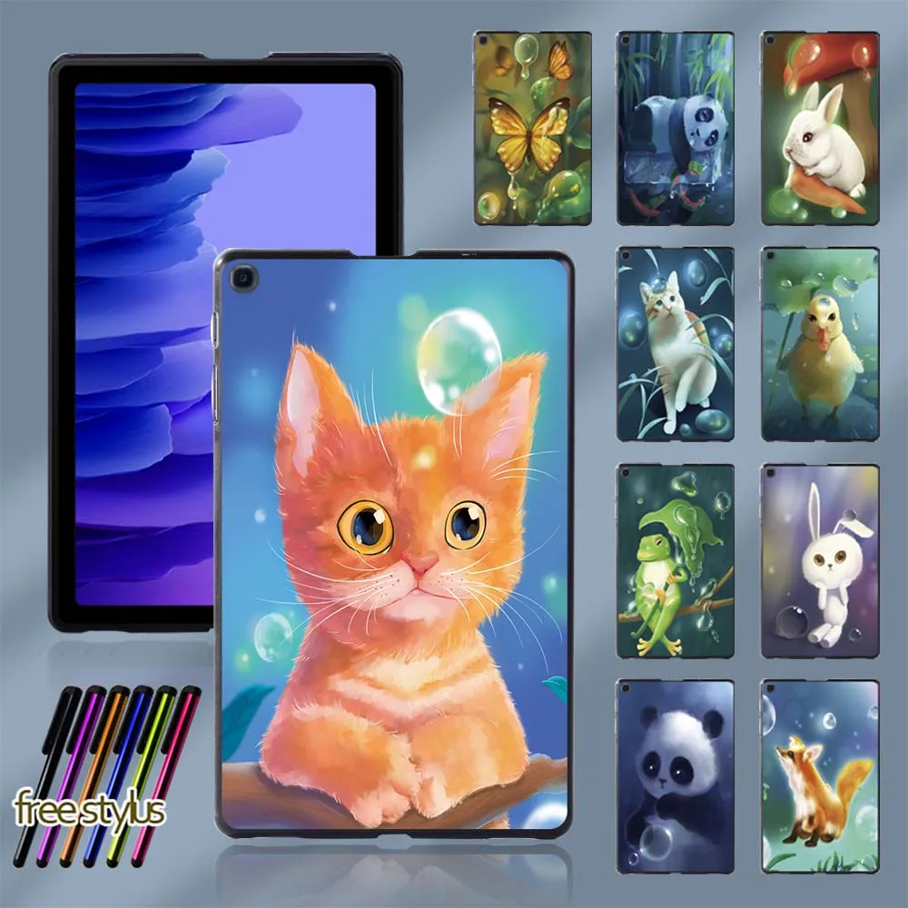 

Case for Samsung Galaxy Tab A7 10.4" T500/T505 Cute Animal Pattern Durable Slim Tablet Hard Shell + Free Stylus