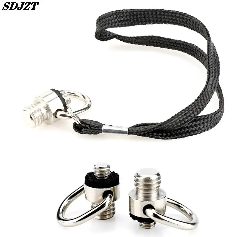 

1/4 Inch Handle Camera Screw 1/4" C Ring Adapter w 15cm Adjustable Hand Wristband Lanyard Strap Sling for Tripod Photo Studio