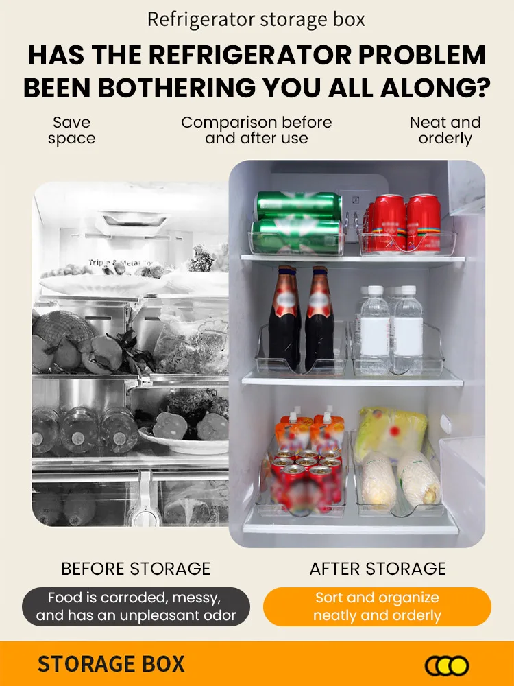 Kitchen Storage Cans Soda Refrigerator Freezer Organizers Can Dispensers Accessories