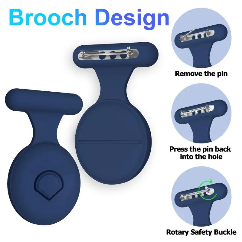 

Silicone Pin Protective Case For Apple AirTag Key Finder Location Tracker Anti-Scratch Anti-Lost Protective Cover With Keychain