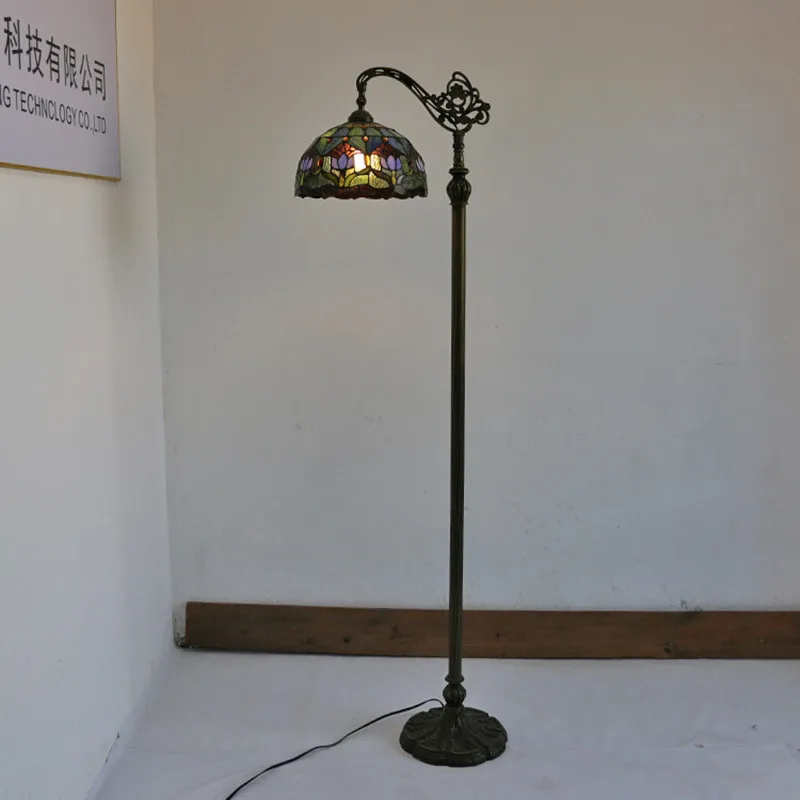 Ретро Светильник Тиффани Цветок вино Гостевая вилла гостиная креативная