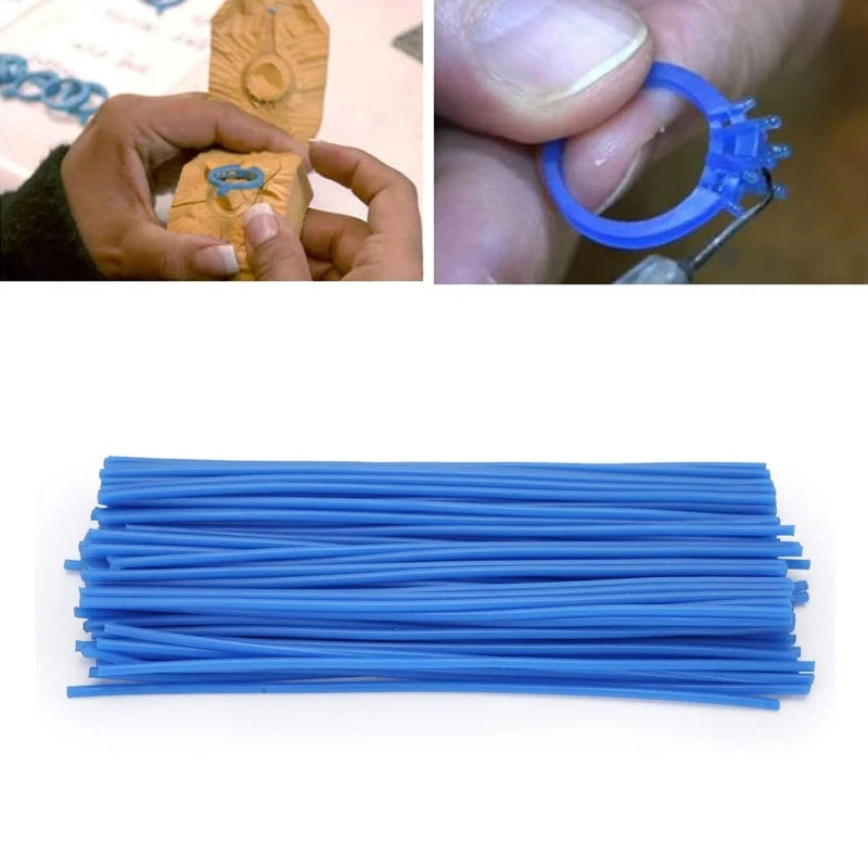

Casting Wax Wire Set Dental Jewelry Mould Wax Casting 2.5mm Blue Color for Jewelry Pattern Making Crafts Projects Supplies Gift