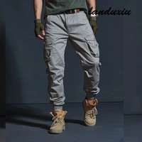 high quality casual pants men military tactical joggers camouflage cargo multi pocket fashions army trousers landuxiu