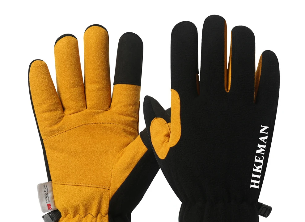 

High-grade Warm Cold-proof Outdoor Sports Low Temperature Resistant Gloves Thickened Lamb Fleece Winter Autumn New Ski Gloves