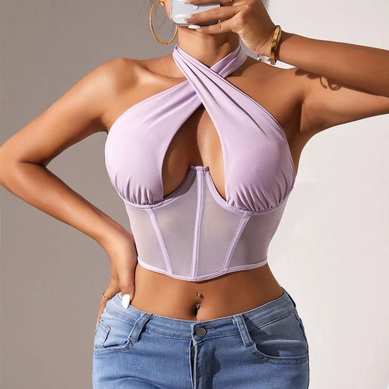 Жилет haterneck в форме рыбьего бонра сексуальное модное черное кружевное белье топ