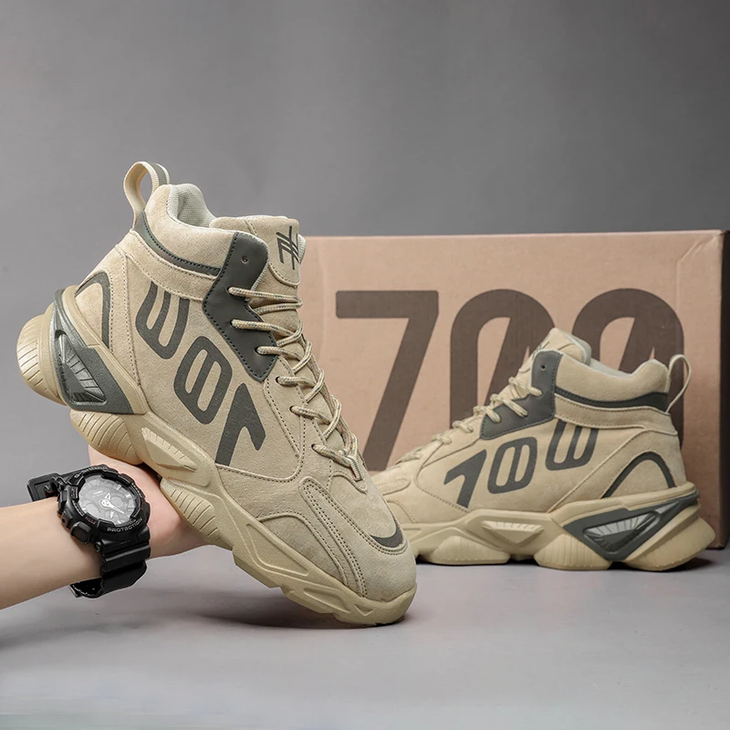 Осенне-зимние новые мужские высокие уличные модные Спортивные Повседневные