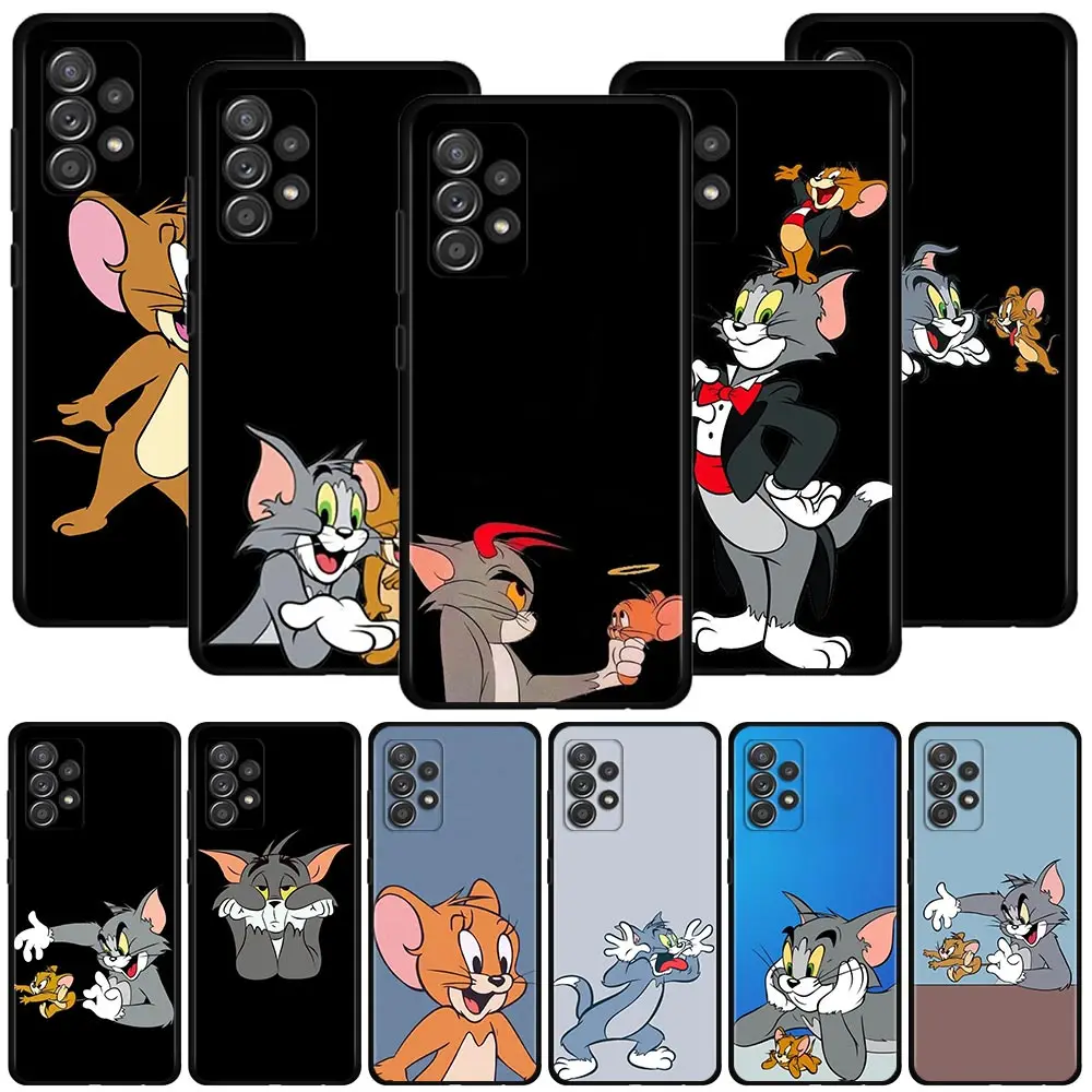 

Demons and Angel Tom and Jerry Case For Samsung Galaxy A12 A51 A71 A31 A13 A11 A01 A72 A52 A32 A22 A52s A21s A02s A02 Cover