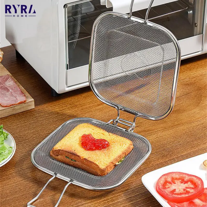

Stainless Steel Sandwich Home Grill Dough Baking Molds Toast Splint Bread Baking Rack Roaster Cooling Rack BBQ Grill Breakfast
