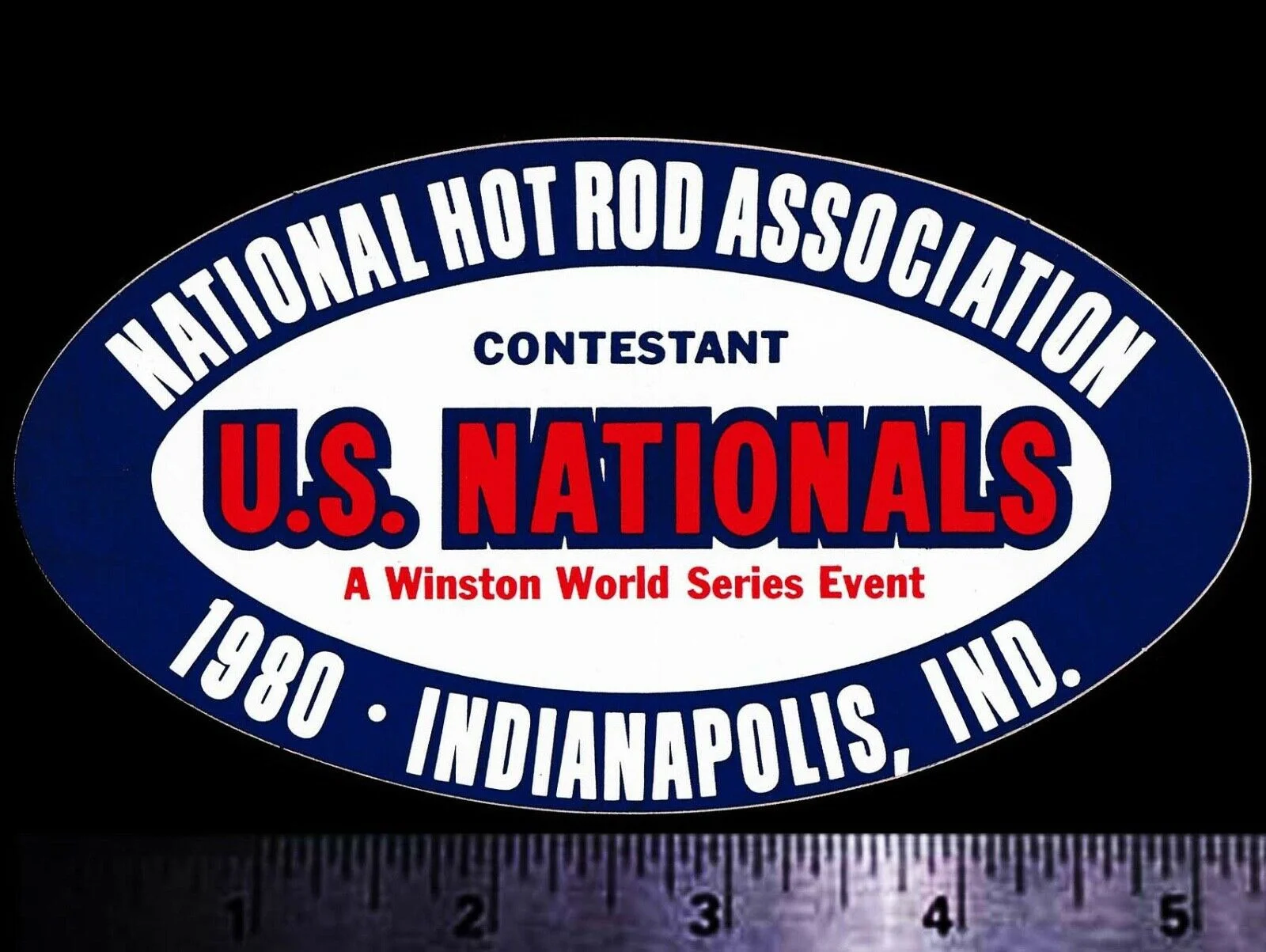 

For x2 NHRA U.S. Nationals Indianapolis, Ind.1980 Original Vintage Racing Decal/Sticker
