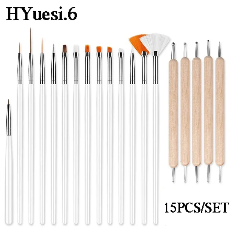 Ein Satz Acryl Französisch Streifen Nail Art Liner Pinsel Tipps Nagel Profession Elle Lieferungen Linie Zeichnung Stift Gel Pinsel Mal Werkzeuge