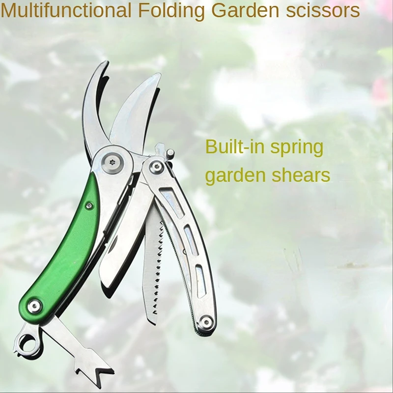 Multifunctional Garden Scissors Bonsai Pruner Knife Survival Professional Grafting Tailor Needlework Job Tools for Electrician