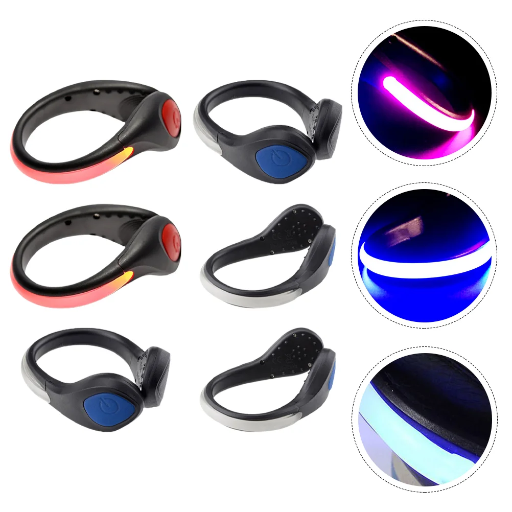 

6pcs Flashing LED Premium Safety Lights Clip Shoe Lights for Runners Night Running