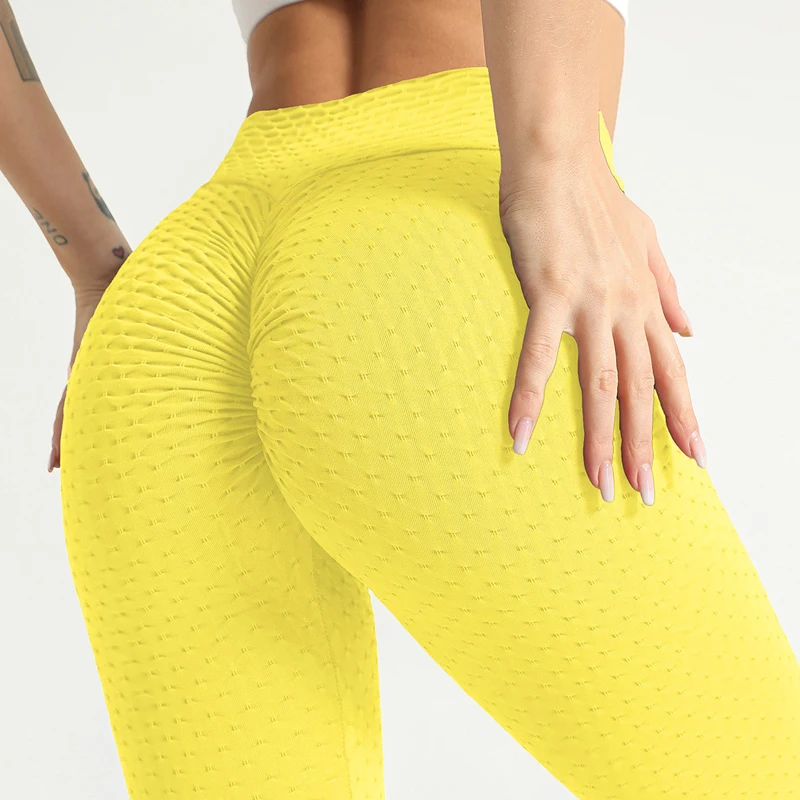 

Jacquard Yoga Pants Women Sports Leggings High Waist Push UP Legging Fitness Tights Gym Workout Breathable Quick Drying Leggins