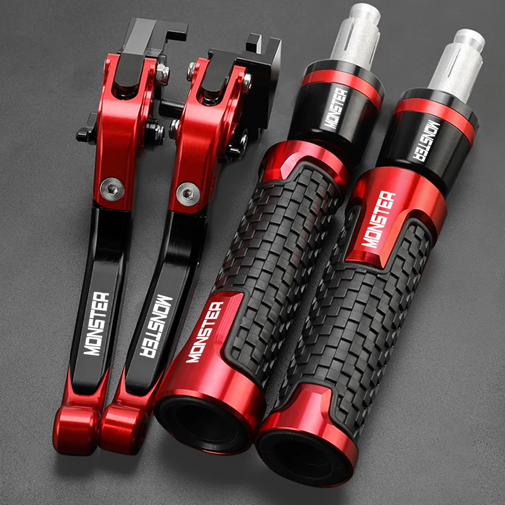 

For Ducati 695MONSTER 695 MONSTER 2007 2008 Motorcycle Accessories Adjustable Brake & Clutch Levers 22mm Handlebar grips ends