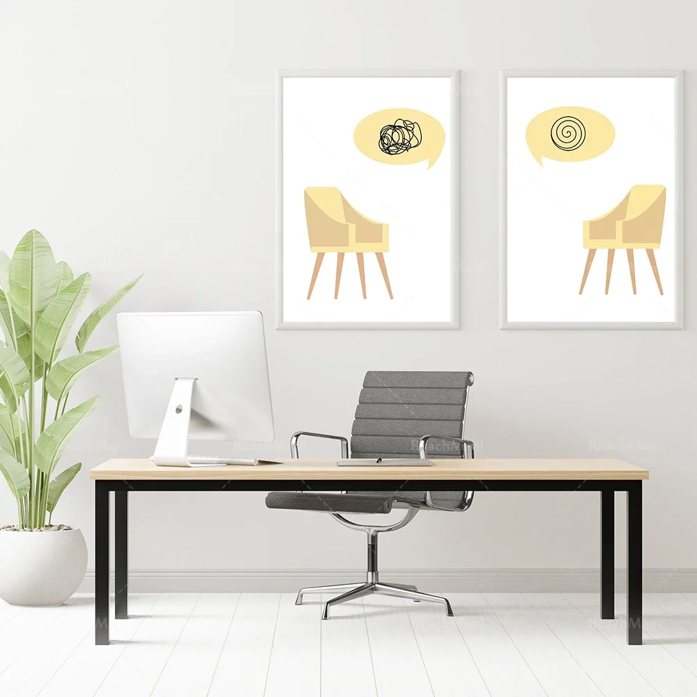 Принт психического здоровья цитаты головы говорящая голова медитация хорошая