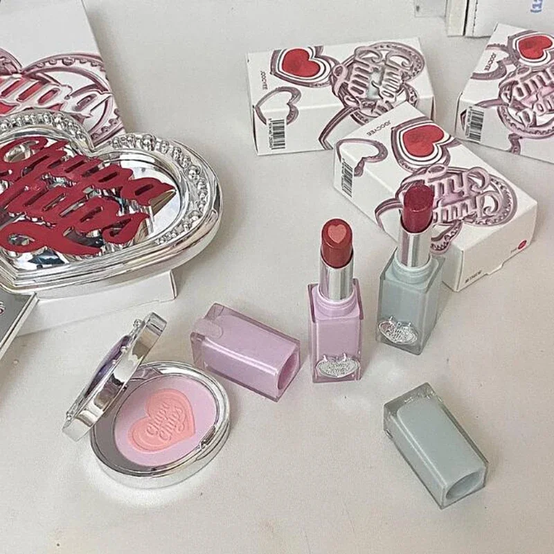 Joocyee Jumbo Pearl Lipstick Бальзам для губ Румяна Пудра Зеркало Подарочный набор Набор