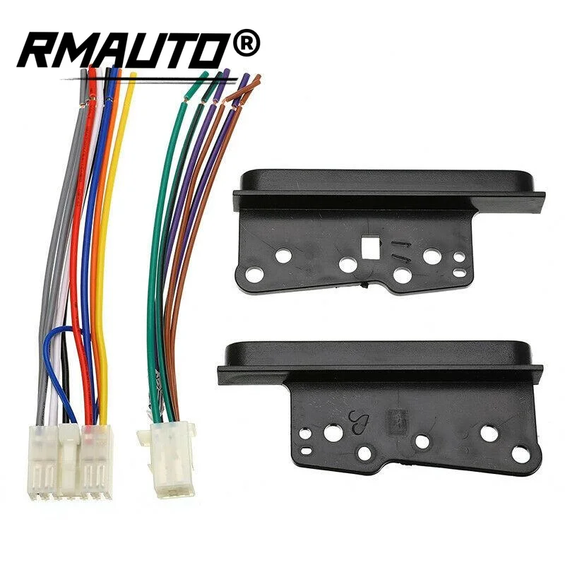 

Car Stereo CD Radio 2-Din Dash Frame Trim Wire Harness CD Player Frame For Toyota Highlander Yaris RAV4 Scion Subaru